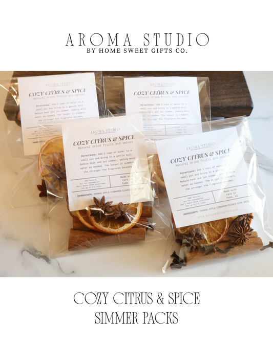 Cozy Citrus & Spice Simmer Packs